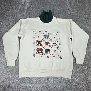 Gopher Sport Turtleneck Sweatshirt Womens Medium Petite Granny 90's Winter VTG